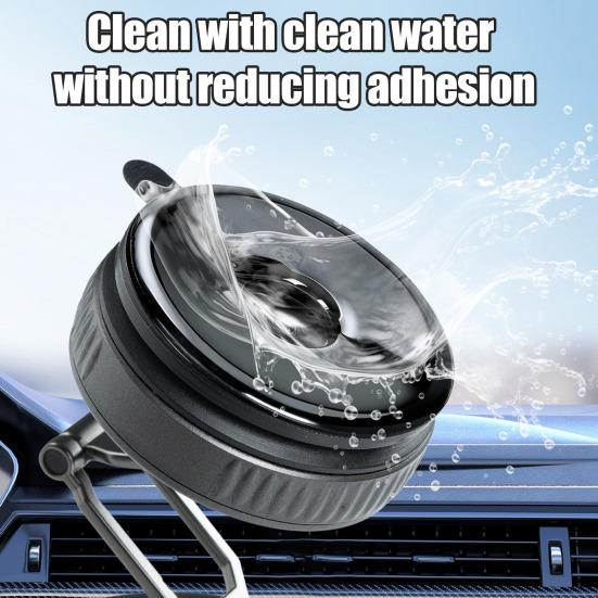 Yousheng Car Phone Holder for Dashboard Vacuum Adhesive Magnetic Phone Mount Strong Suction Foldable Phone Stand for Most