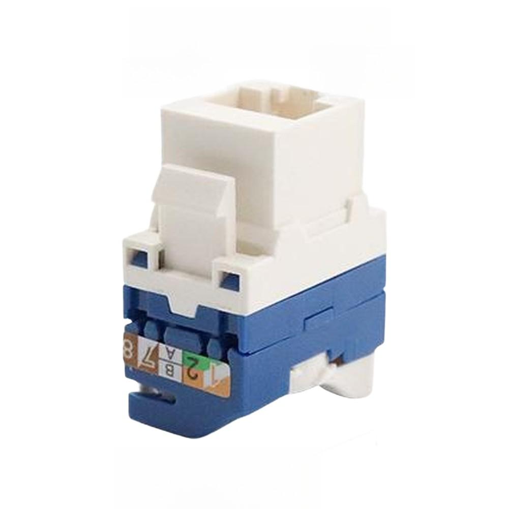 10pcs Cat6 Gigabit Rotating Toolless Network Module For High Speed Data Transmission In Office And Data Center Projects