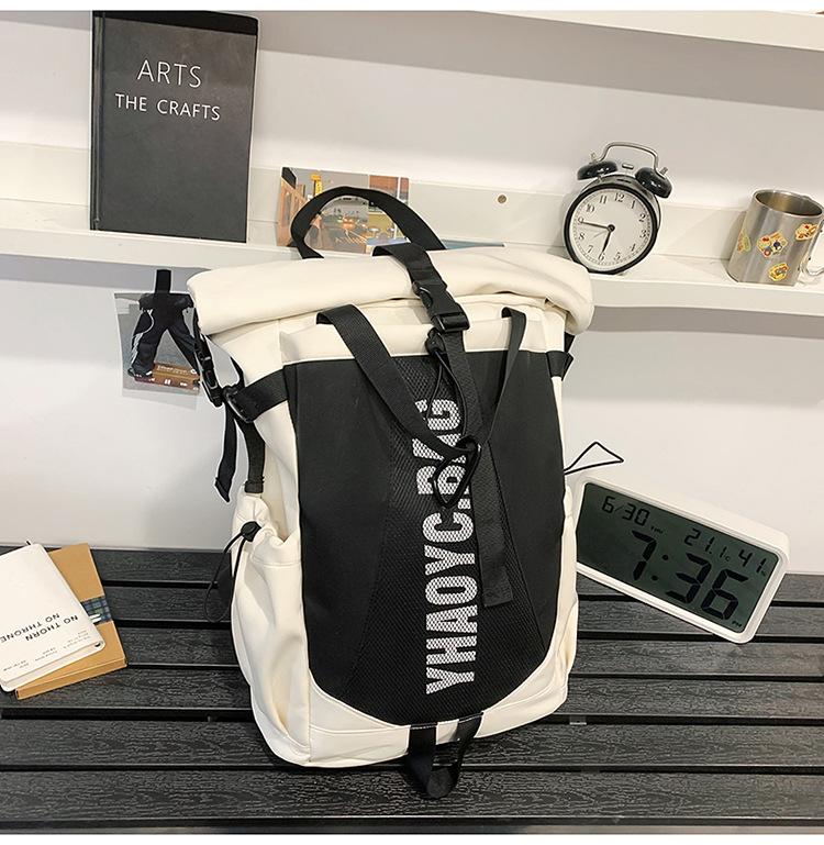 School bag 2025 new large-capacity fashion backpack lightweight travel bag personalized simple backpack versatile school bag basketball bag