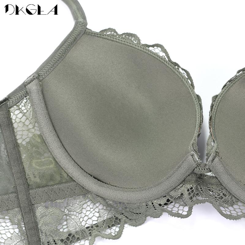 DKGEA Módní push up podprsenka sexy ženy krajkové spodní prádlo set