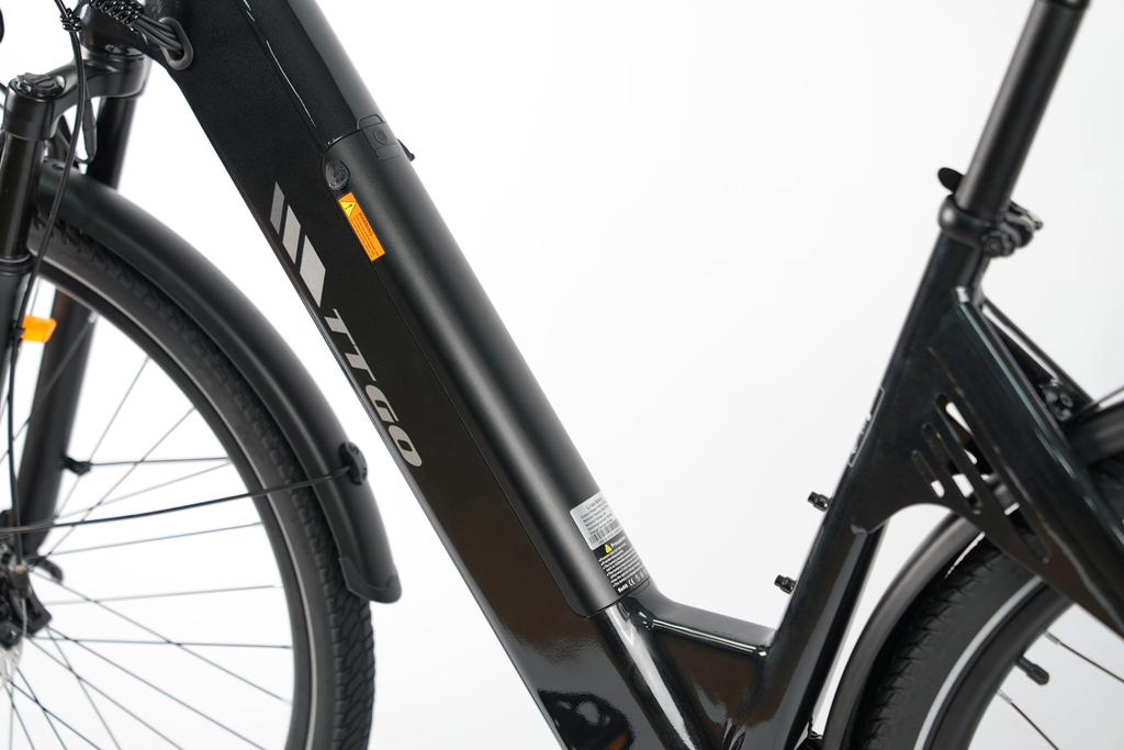 TTGO C3 SE Electric Bike, 250W Motor, 36V 18Ah, 28 Inch Tires, Mechanical Disc Brakes, Max Speed 25km/h, Max Range 80‑120 km,Adult City Commuting Bike