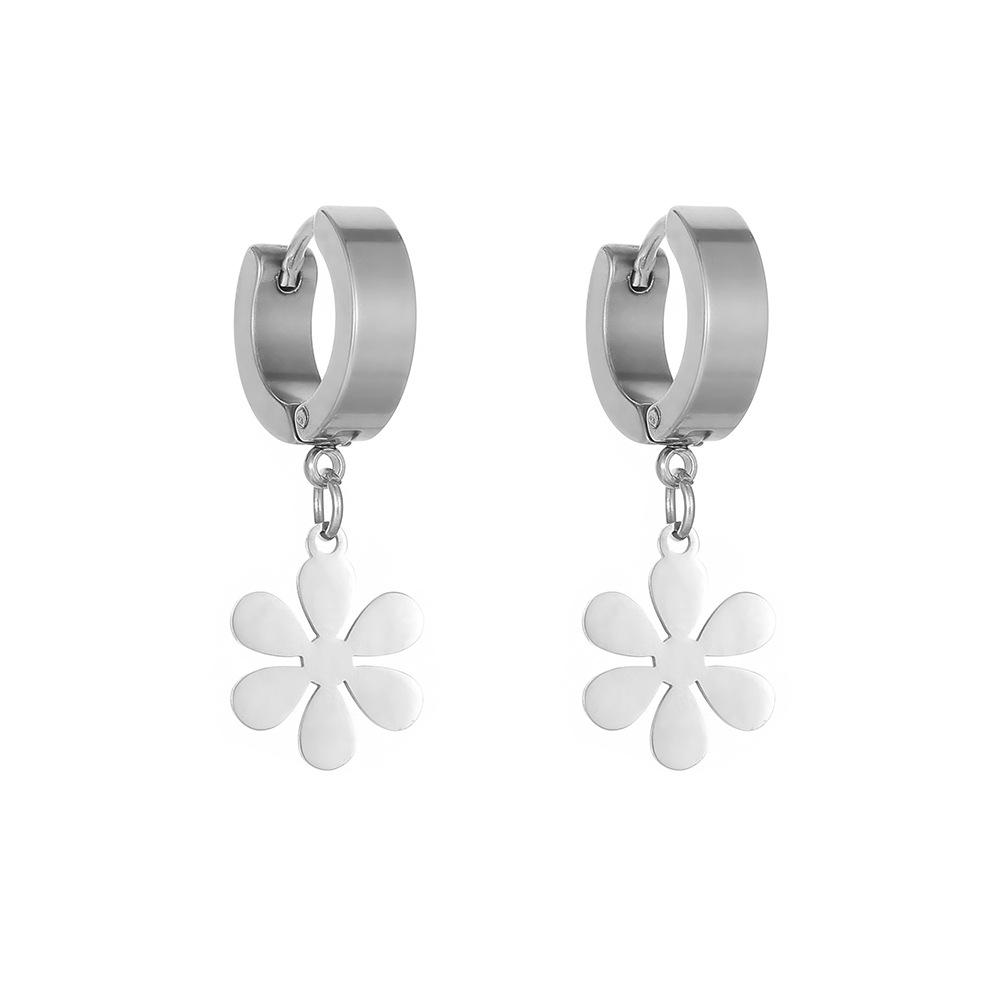 Cute Alloy Creative Earrings With Butterfly Mushroom Smiley Face Shapes Geometric