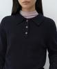 MUSINSA STANDARD WOMAN [Victoria Wool] Women'S Collared Knit [Navy]
