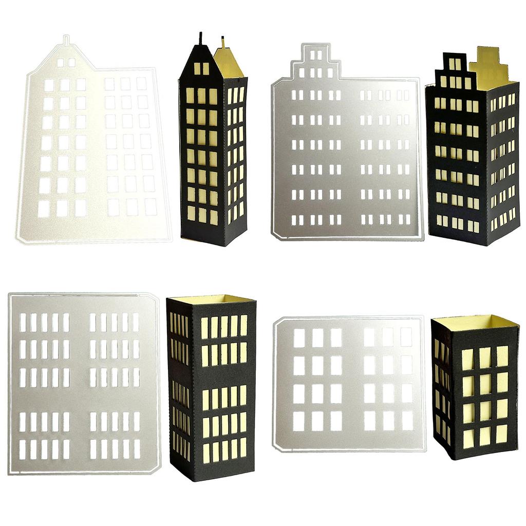 Metal Die Cuts Christmas House Embossing Stencil Cutting Dies for Card Making Scrapbooking Paper Craft DIY Template Mold