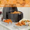 Air Fryer Edelstahl-Rack-Tablett und Dampfgestell Air Fryer Werkzeuge Barbecue Grill Backtopf Zubehör Kochwerkzeuge