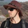 Mens Sun Protection Fisherman Hat With Large Brim And Breathable Nylon For Outdoor Activities