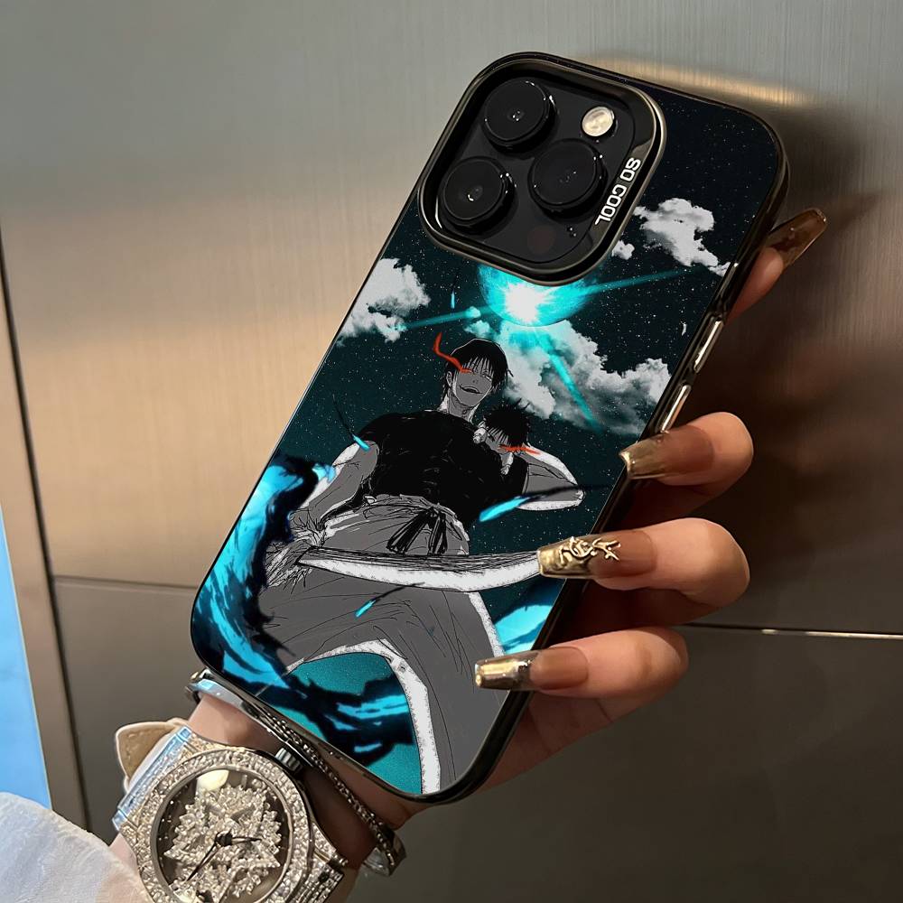 

Charismatic villain-Fushiguro Toji Phone Case For IPhone17 16 11 12 13 14 15 16 Pro Max Plus Cover Colored Silver Funda Bumber iPhone15