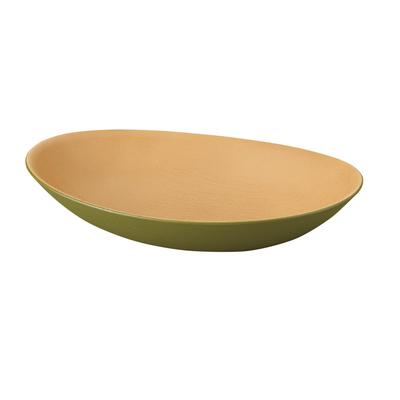 Kano Earth Color Curry Pasta Plate, 26 X 18 Cm, Olive, 74509