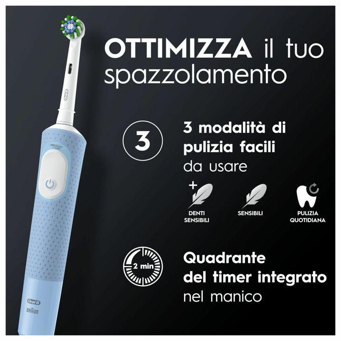 Brosse à dents électrique - Oral-B - Vitality Pro D103 Duo - 3 modes - Timer intégré - Batterie rechargeable