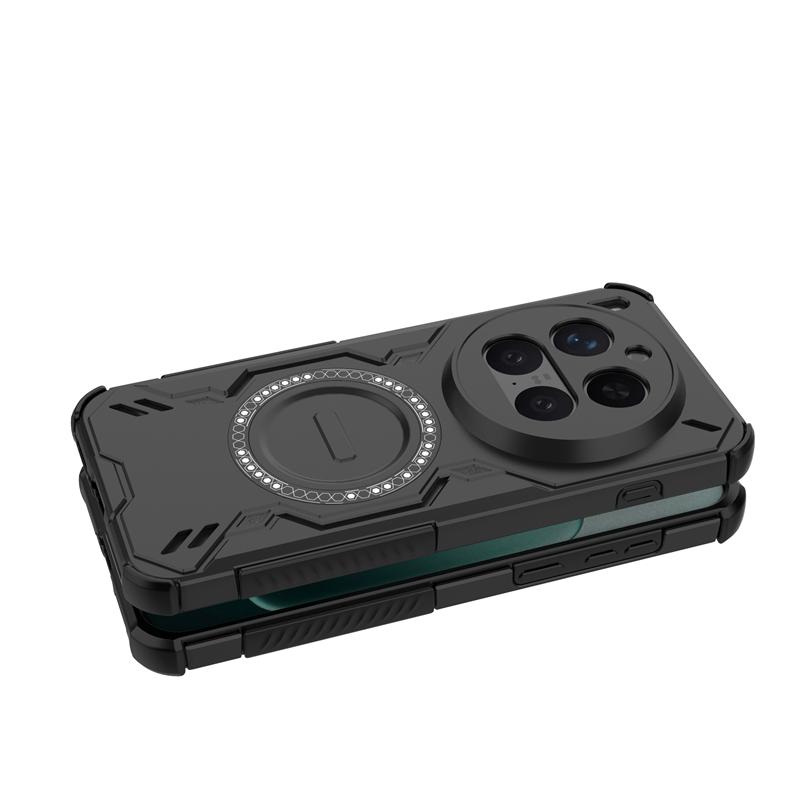 For Vivo X300 Pro Case For Vivo X300 Pro Anti-knock Armor Magnetic Adsorption Wireless Charge Back Cover For Vivo X300 Pro Case