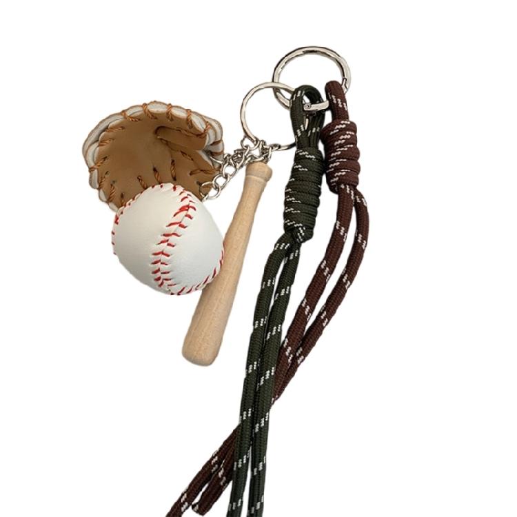 Metal Baseball Bag Accessory Creative Keychain Handmade Design Contemporary Style Embellishment For Trendsetters серебряный