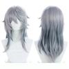 Peluca de Cosplay con Pinzas para Orejas Peluca Degradada Gris Azul Cosplay Anime Pelucas de Cosplay Pelucas Sintéticas Resistentes al Calor