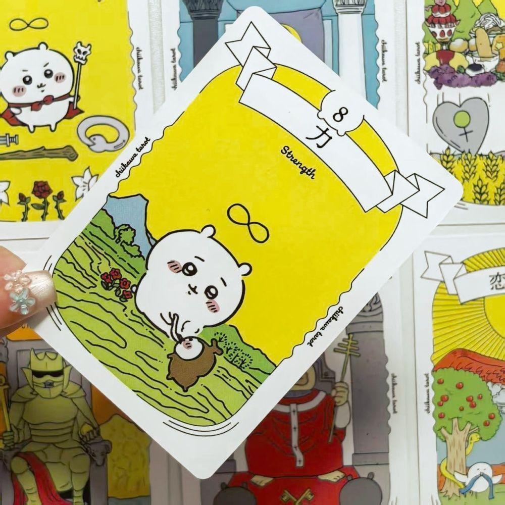 Kawaii Chiikawa Tarot Deck - 22 Major Arcana Anime Collectible Tarot Cards 10.4*7.3cm - Cute Hachiware & Usagi Divination Cards