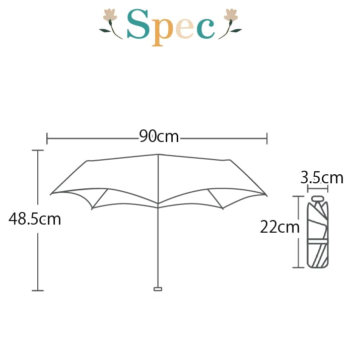 M31 Carbon Fiber Folding Manual Folding UV UV Super for Men and Women F-SEASONS Umbrella, Ultra-Lightweight, Heat-Shielding, Cool, 6-Rib, Folding,