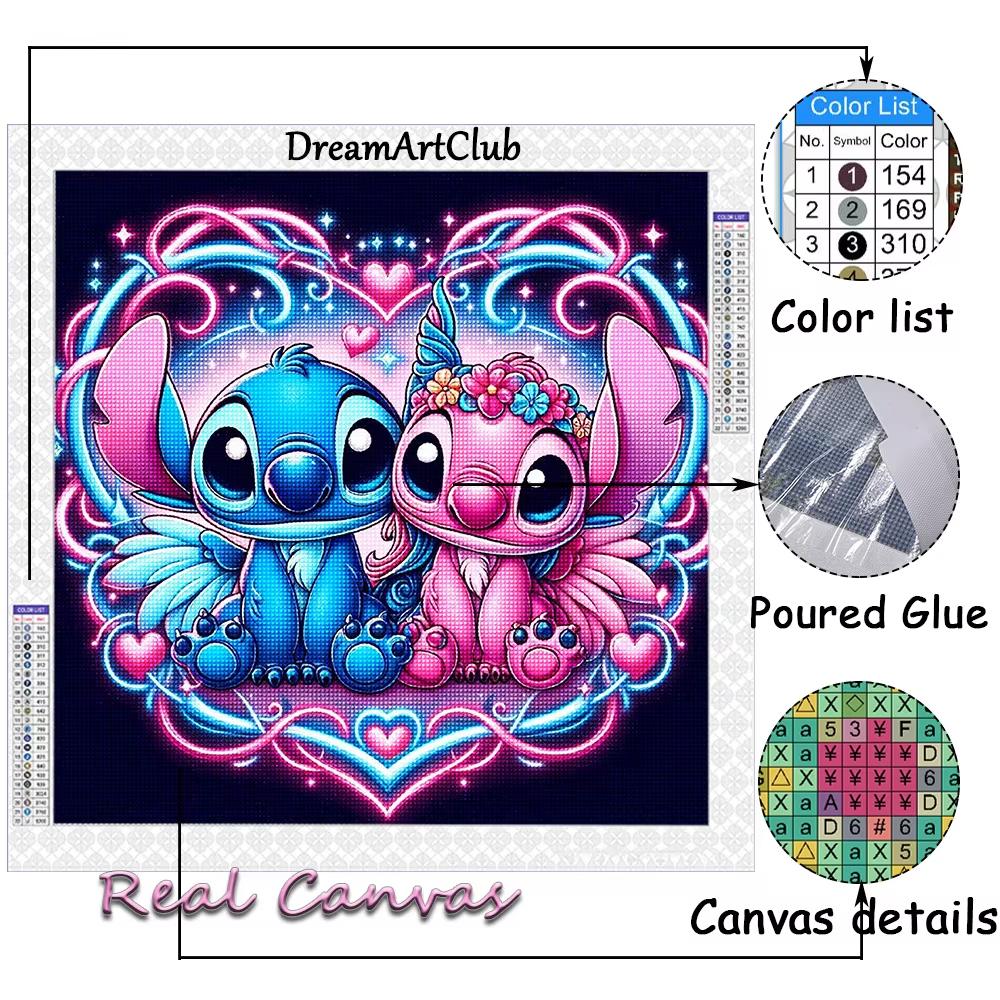 Diamond Painting Lilo & Stitch Diamond Embroidery Rhinestone of Picture Mosaic Art Cross Stitch Kits Home Decor