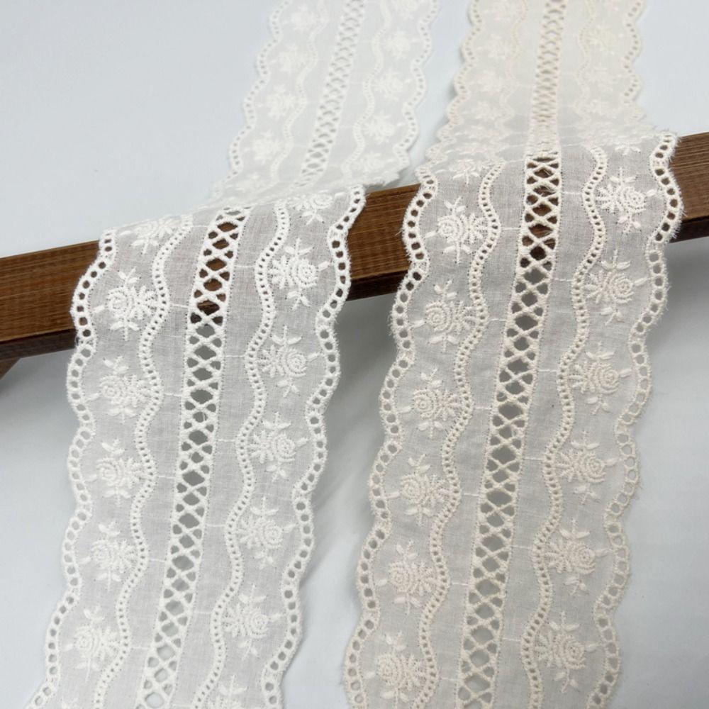 Handmade Floral Embroidery Lace 2 Yard Lace Ribbons Trim Wedding Embroidery  Home Decor