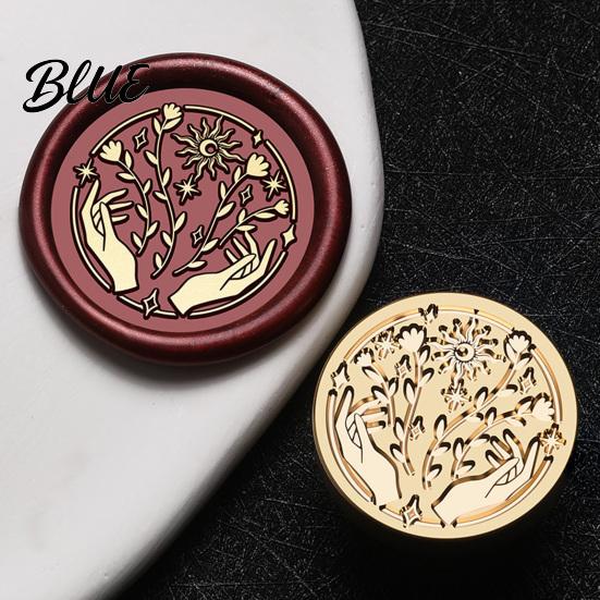 European Relief Seal Vintage Magic Themed Wax Stamp Head Solid Brass Exquisite Notebook Decoration Tool Engraved Sealing Head for Journal Envelope