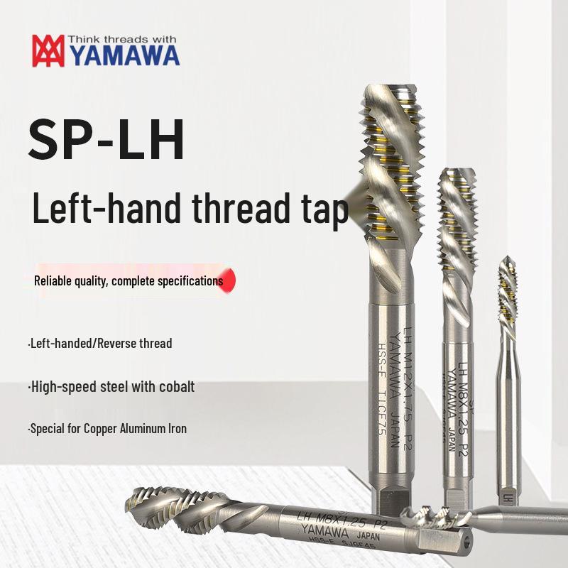 YAMAWA High-Speed Left-Hand Spiral Bottoming Tap, M6x1 Metric Thread M4 x 0.7
