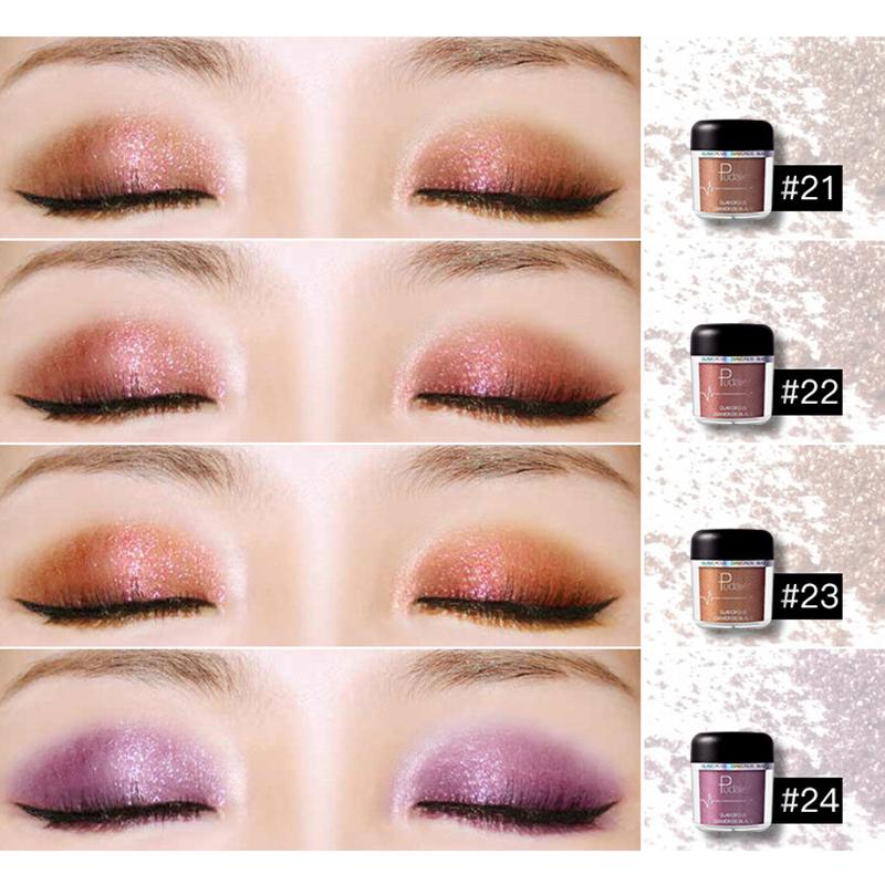 

Pudaier Diamond Pearlescent Powder Eye Shadow Powder Metallic Highlight Powder 28 Colours 24#