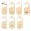 7/8 Pcs Baby Wardrobe Dividers Closet Wooden Baby Garment Size Markers Newborn To Toddler Baby Clothes Size Dividers for Daily Baby Clothes