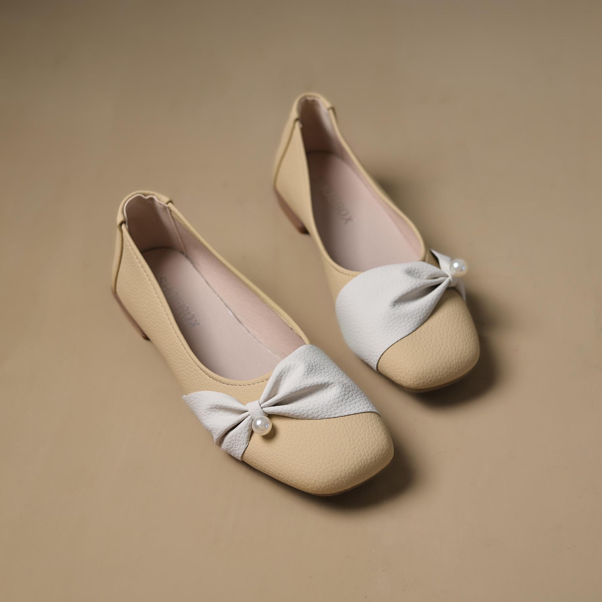 

Elegant shallow mouth gentle Doudou shoes spring and summer breathable and comfortable women s single shoes 2025 new versatile soft sole commuter sing 35 жёлтый