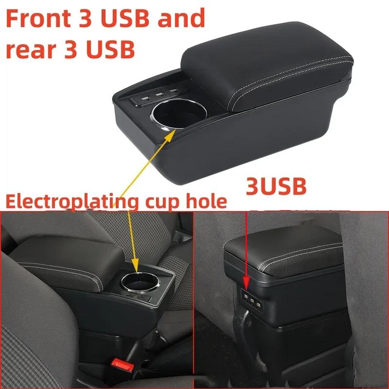 For Seat Ibiza Armrest Box For Seat Ibiza 6j Ibiza 6L Car Armrest Auto Storage Box 2010-2019 Dedicated Retrofit Car Accessories