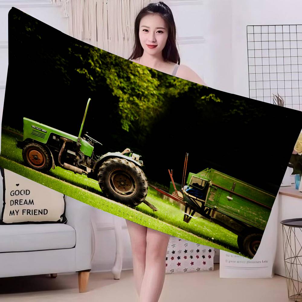 Farming Tractor Fendt Anime Beach Swimming Towel Soft Absorbent Washcloth Children's Gifts for Kids Travel Camping Gym
