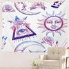 Rosa Kirschblüten Chinesische Landschaftsmalerei China Blüte Picknickmatte Hippie Trippy Wandteppich Wandkunst Dekor für Schlafzimmer Wohnzimmer