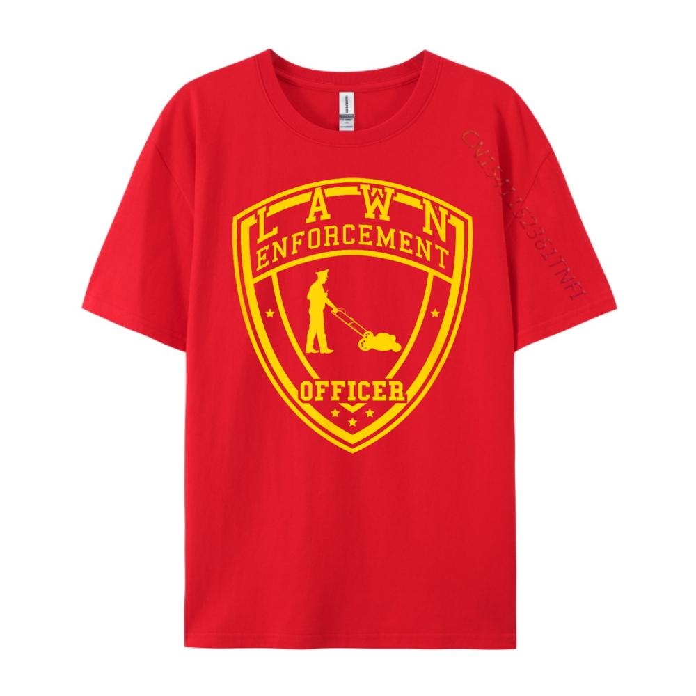 Lawn Enforcement Officer Funny T Shirts Anime T Shirts Wholesale Tshirts 100 Pcs SOFT Mens Clothing Design S