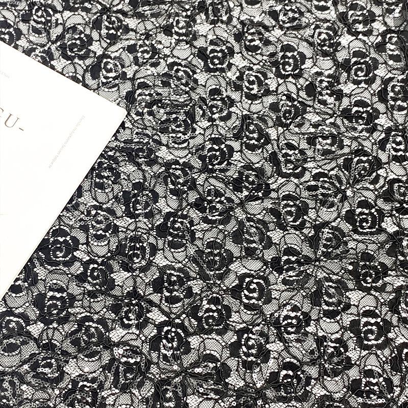 2025 Stylish Lace Fabric with Bone Stitch Embroidery for Women's and Kids' Garments