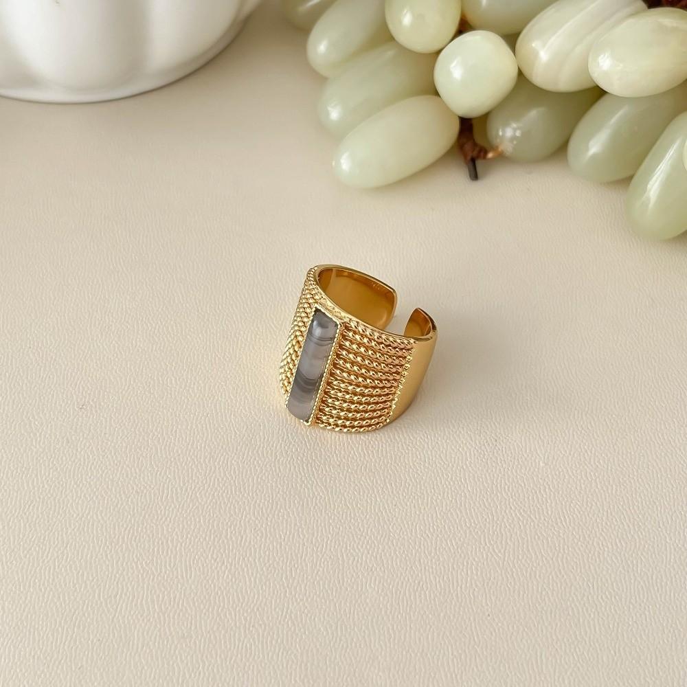 Creative Amber Open Finger Rings Natural Opening Rings Fashion Finger Rings  Women