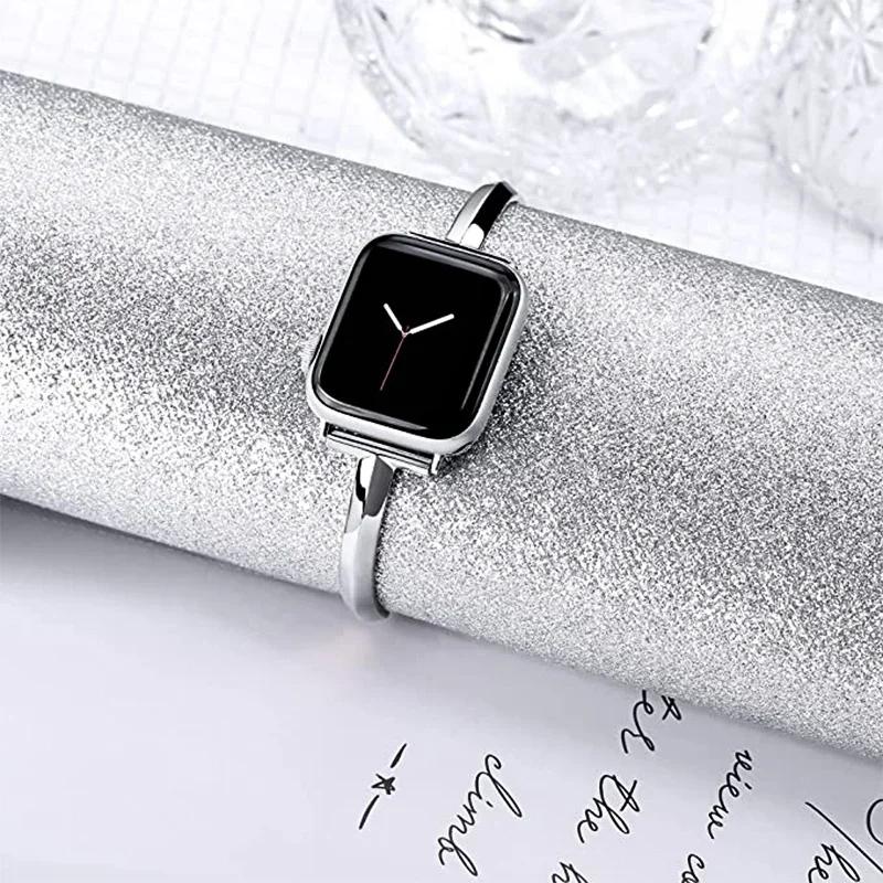 For Apple Watch Women's Metal Strap T-shaped Thin IWatch 910 Universal Bracelet Steel Bracelet IWatch Ultra 49mm44 40 42 38mm