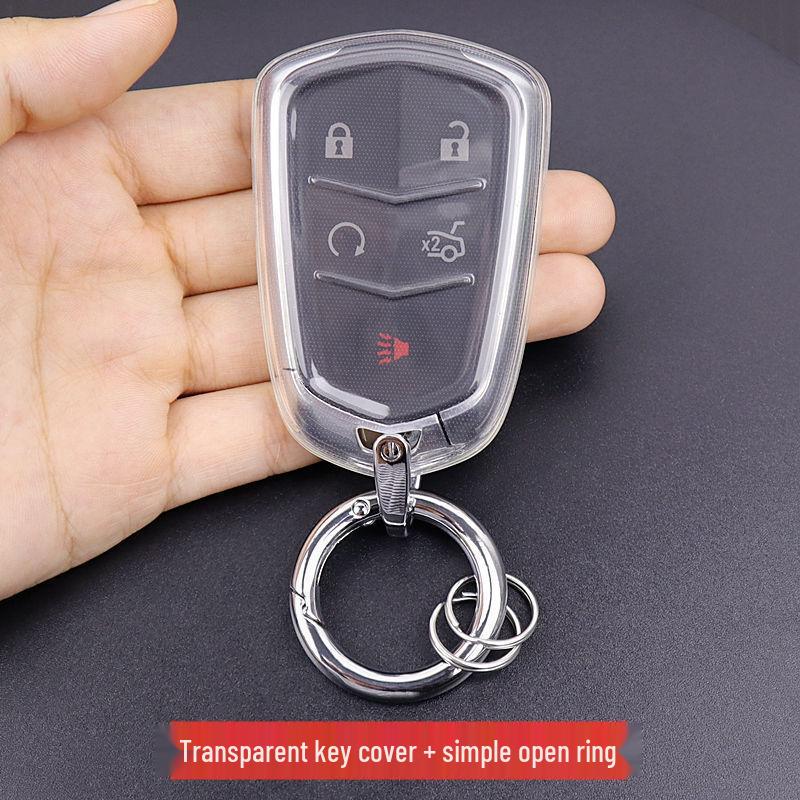 Transparent Full Coverage Key Case for Cadillac XT4 XT5 XT6 CT6 ATSL CTS XTS