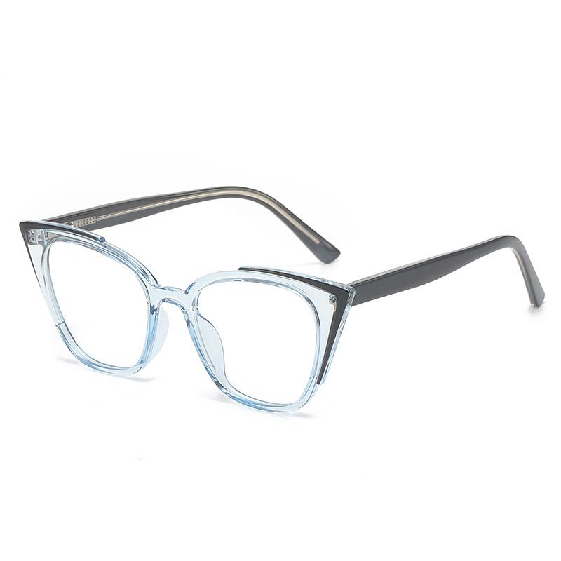 

2023 Модные очки «кошачий глаз» с защитой от синего света для коррекции близорукости, женские оправы для очков в европейском и американском стиле