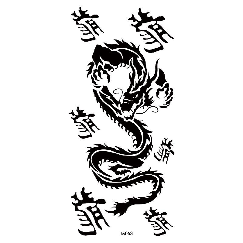 Realistic Bright Animal Totem Waterproof Rose Tattoo Stickers