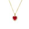 Love-themed Vintage Pendant Necklace for Women, Stylish and Versatile, Featuring A Subtle Set of Zirconia Stones On The Collarbone.