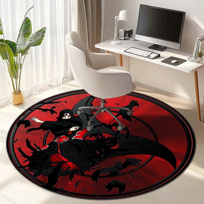 Berühmter Cartoon NARUTO Protagonist Uzumaki Naruto runder Teppich weiche Heimdekoration rutschfeste Fußmatte Outdoor Picknickmatte Teppich M6