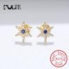 Women New Fashion Jewelry Earring Dainty Summer 925 Silver Starburst Earrings for Women
