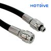 HOTDIVE 360° Rotating Braided Scuba Diving Low-Pressure Hose