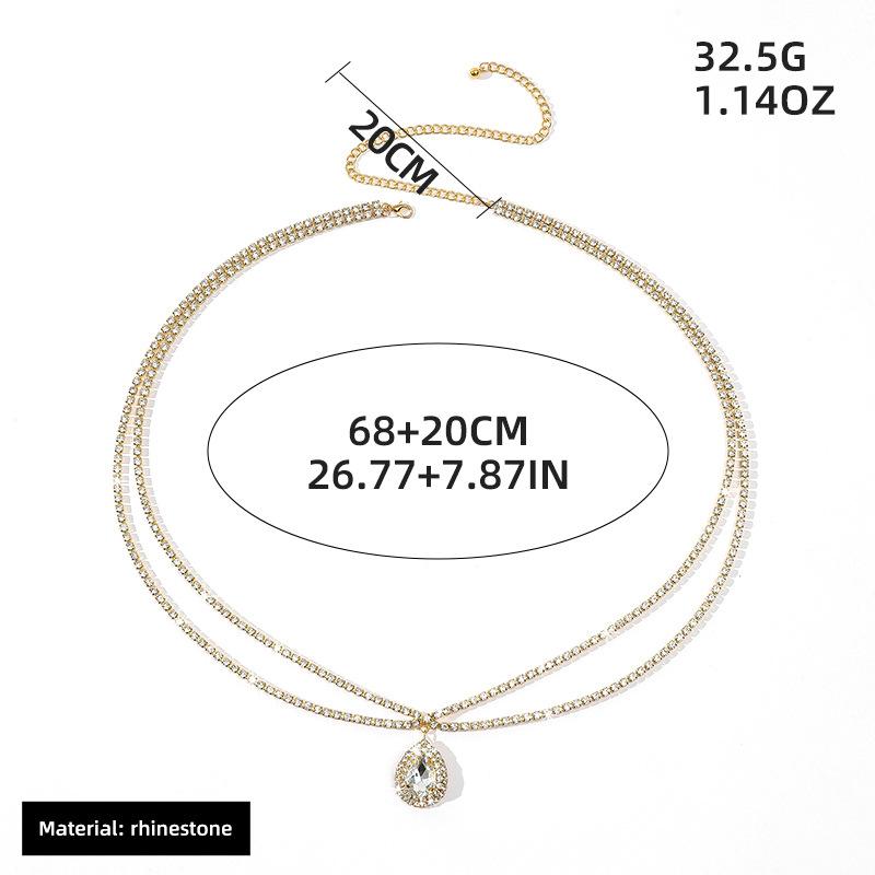 Waist Chain Fashion Imitation Pearl Rhinestone Hanging Waist Chain Sexy Bikini Hot Girl Body Chain Clothing Accessories