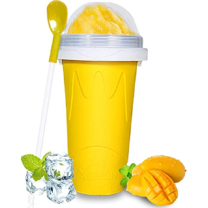 Color Land Slushy Cup, TIK TOK Slushie Maker Cup Frozen Magic Squeeze Cup, Ice Cream Maker Cup, Cool Stuff Trending Tiktok Items Homemade DIY Cool