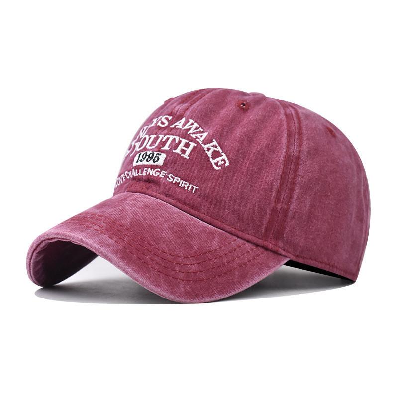 Hat Youth Letter Embroidered Baseball Hat Pure Cotton Sun Hat Visor