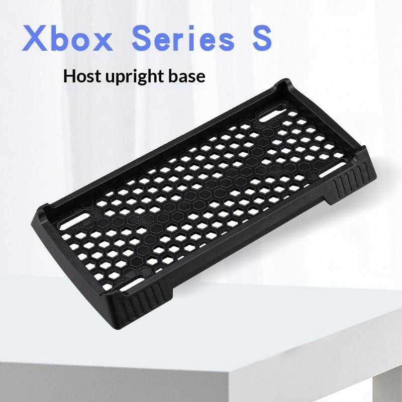 XSS Vertical Game Console Stand with Built-in Cooling Vents Easy Assemble Holder Station for Small Apartment Gaming