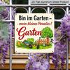 2D Flat - 1pc, Vintage Metal Sign, Decorative Plaque and Ornament, Garden Fun Theme, Rustic Style, Decor For, Home and Garden, Gift for Gardening