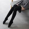 Sexy Solid Color Over The Knee Long Socks Women Thigh High Stockings Japanese Lolita Ruffles Lace Anime Cosplay Hosiery