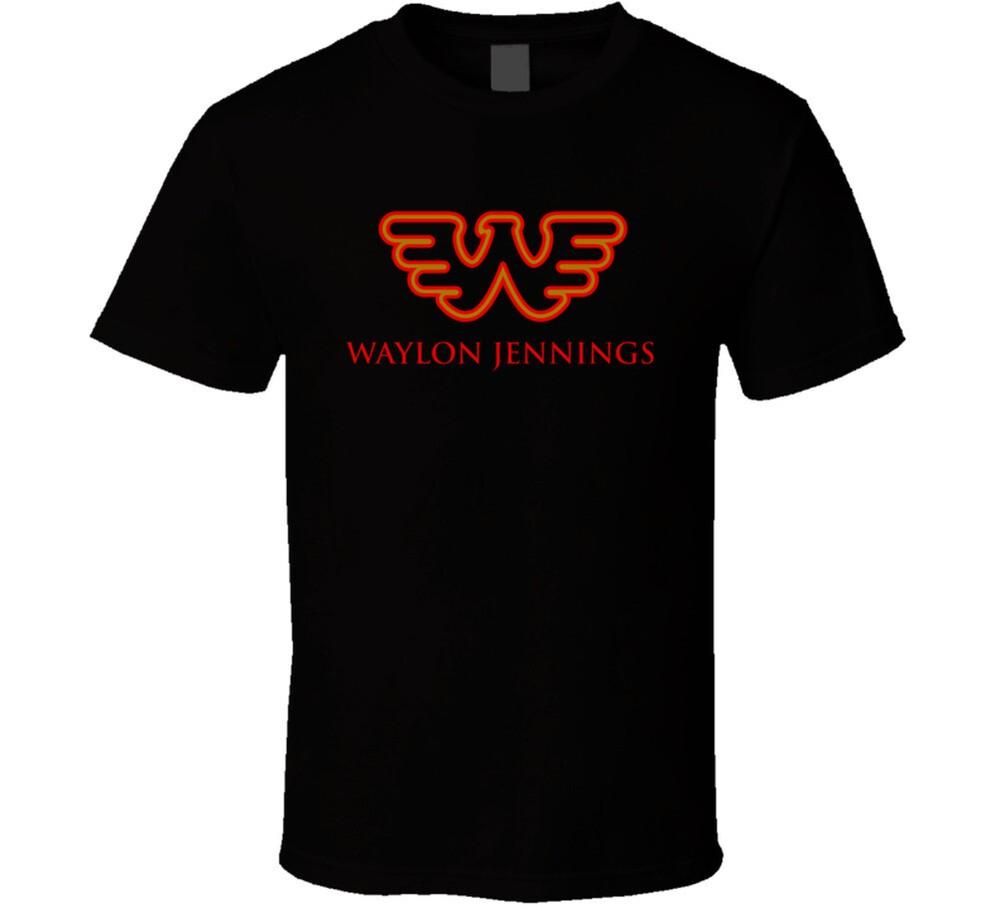 

Waylon Jennings Logos 2 T Shirt L