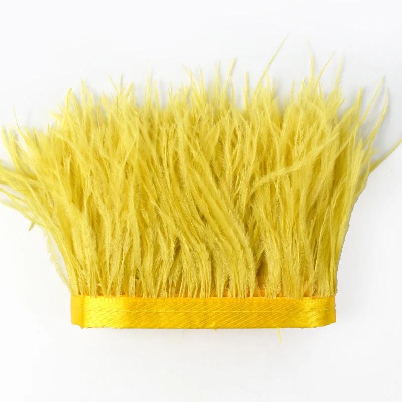 Feather2/5M 6cm Fringe Tassels for Skirt Latin Dress Feather Decorative Lace Trim Clothing Trimmings Fringes DIY Sewing Accessories