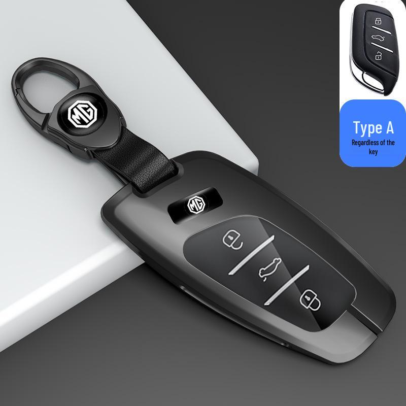 Key Case for 22 MG6 Models & 21 6Pro5 Models with Metal Shell & EZS Buckle - Fits MG Navigator, ZS, HS - Minimalist Style