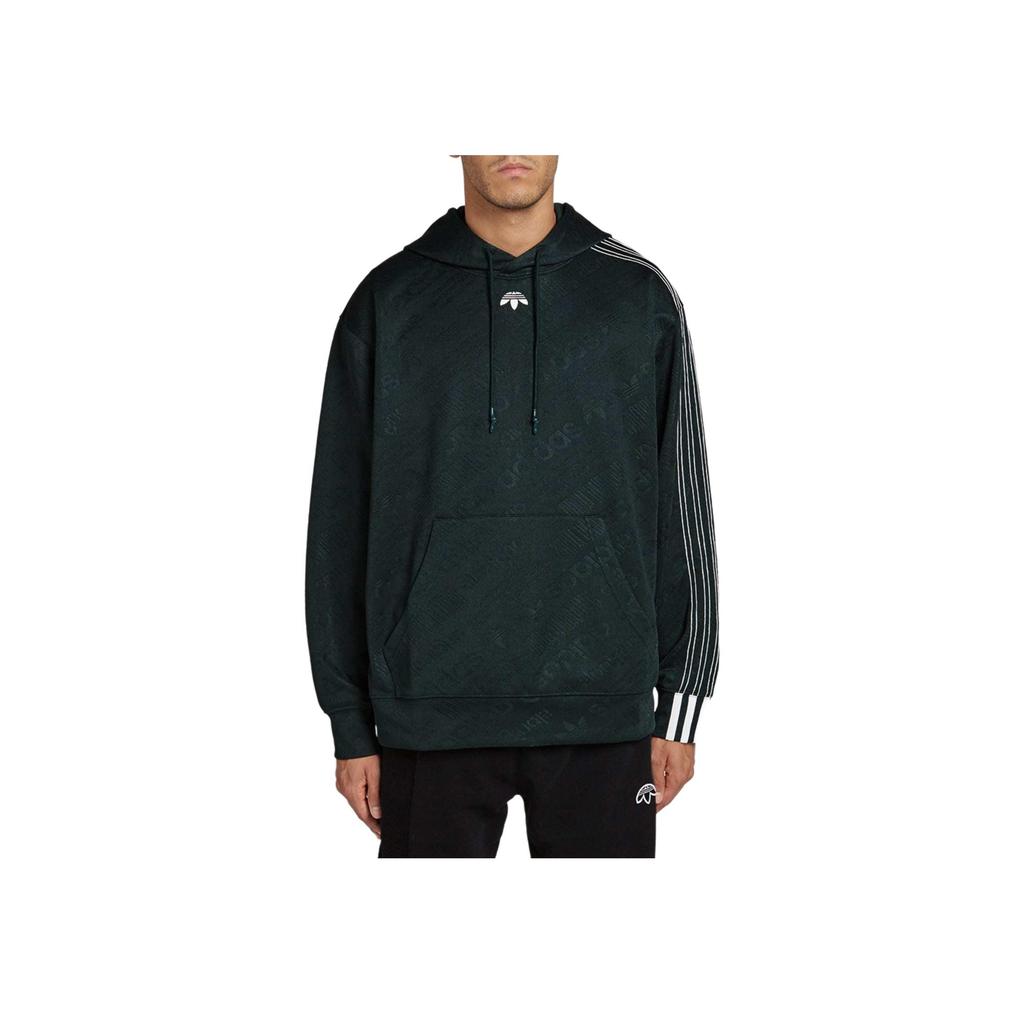 Adidas Originals X Alexander Wang Logo Hoodie Men Hoodies Green CG1996