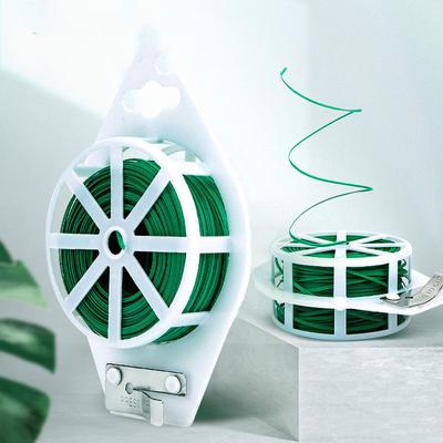 30m/50m/100m Green Cable Ties with Cutter, Garden Plant Ties Reusable Gardening Tomatoes Tie Garden Ties for Plants, Garden Twist